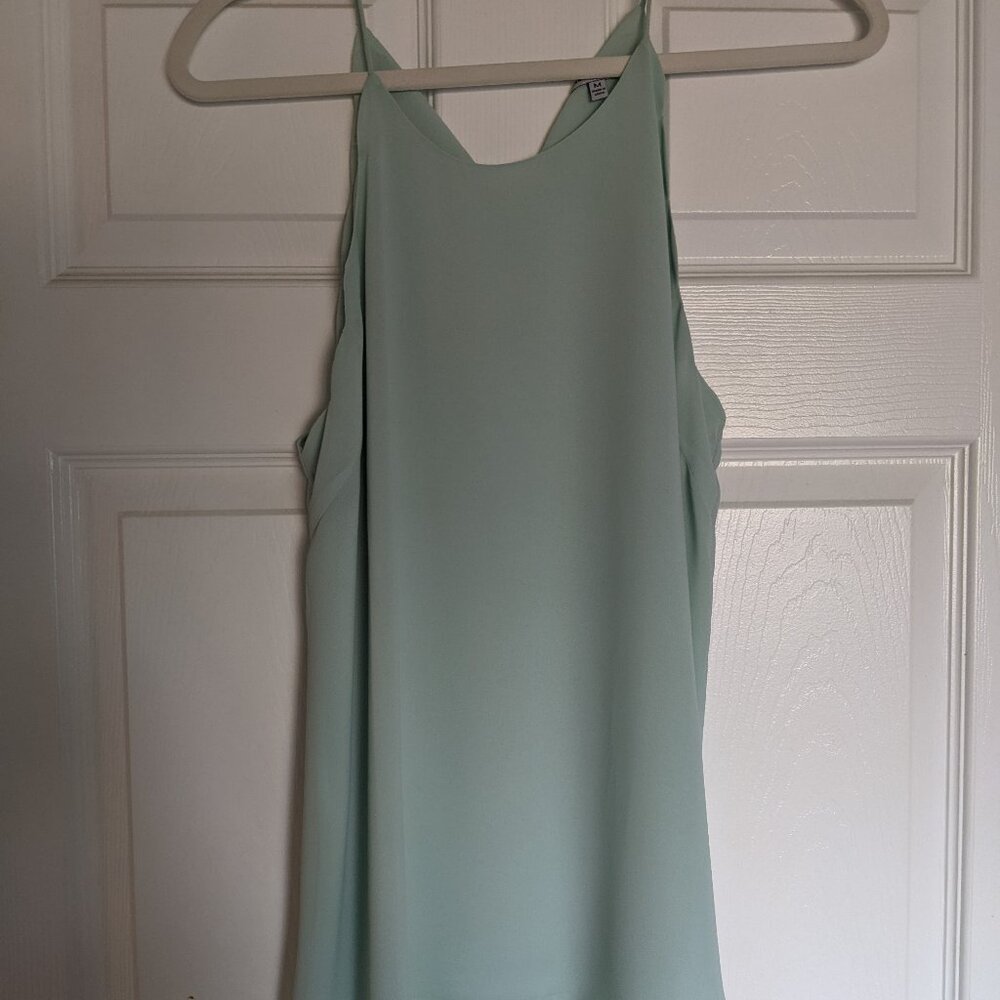Seafoam Scalloped Edge Blouse